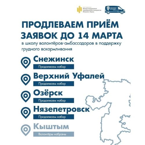 Приём заявок в Школу волонтёров-амбассадоров продлён до 14 марта